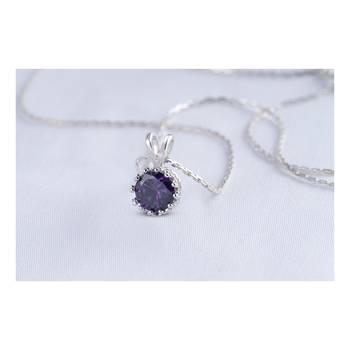 Silver cubic zirconia pendants 1