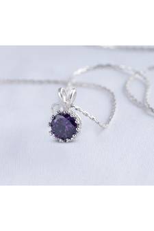 Silver cubic zirconia pendants