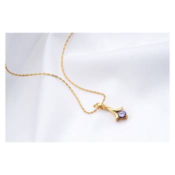 Gold cubic zirconia pendants 2