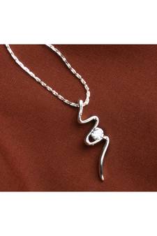 Silver cubic zirconia pendants
