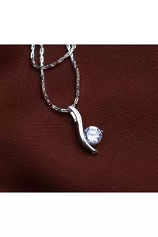 Silver cubic zirconia pendants