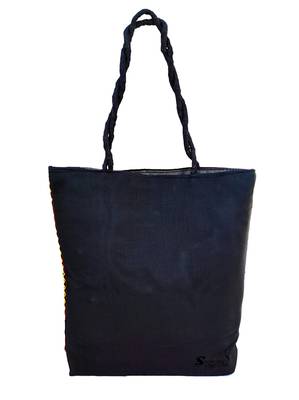 Shoptory India Embroidred Rajasthani Handbag Casual Party Hobo Tote For Women Girls - Black 5