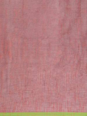 Grey Plain Cotton Handloom Sarees With Blouse 8