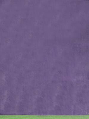 Purple Plain Cotton Handloom Sarees With Blouse 7