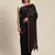 Black Plain Cotton Handloom Sarees With Blouse