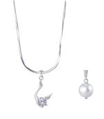 Silver cubic zirconia pendants