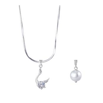 Silver cubic zirconia pendants 5