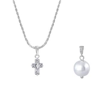 Silver cubic zirconia pendants 5