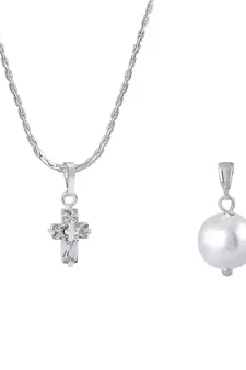 Silver cubic zirconia pendants