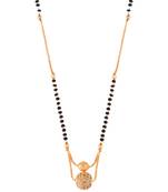  Gold zircon  mangalsutra