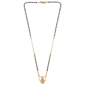  Gold zircon  mangalsutra 3
