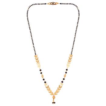 Gold zircon   mangalsutra 3