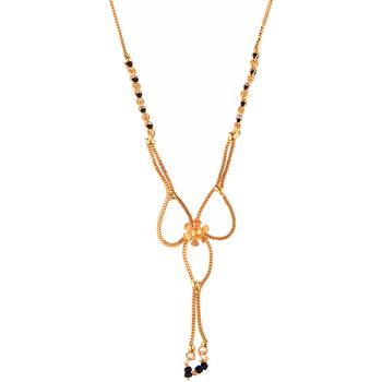  Gold zircon   mangalsutra 1