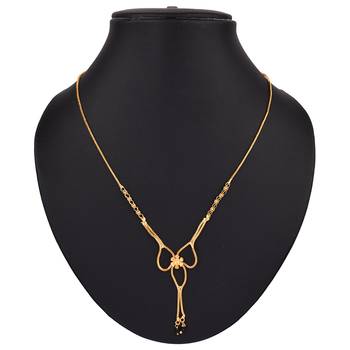  Gold zircon   mangalsutra 2