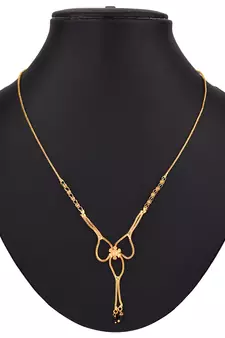  Gold zircon   mangalsutra