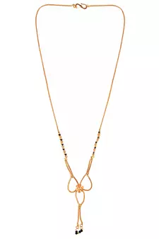 Gold zircon   mangalsutra