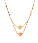 Gold zircon   mangalsutra