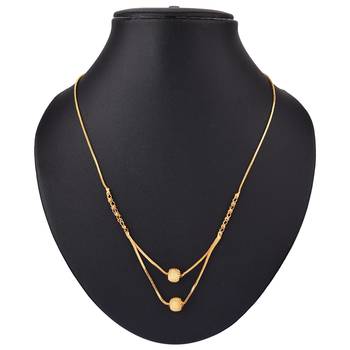  Gold zircon   mangalsutra 2