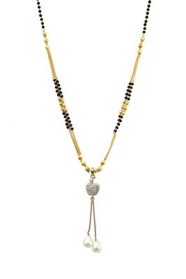 Black zircon   mangalsutra 1