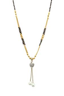 Black zircon   mangalsutra