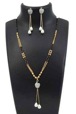 Black zircon   mangalsutra 2