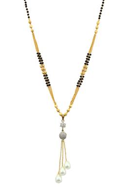 9blings Black zircon  mangalsutra 1