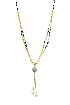 9blings Black zircon   mangalsutra