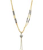 9blings Black zircon   mangalsutra