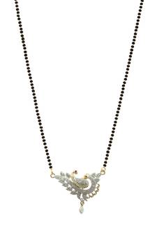 9blings Black zircon   mangalsutra