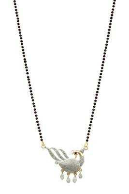  Black zircon   mangalsutra 1