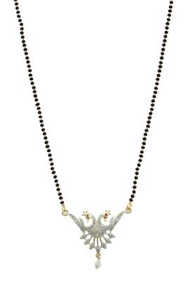 9blings Black zircon   mangalsutra 1