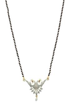 9blings Black zircon   mangalsutra