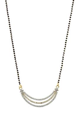 Black zircon   mangalsutra 1