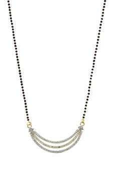 Black zircon   mangalsutra