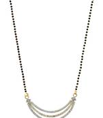 Black zircon   mangalsutra