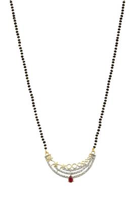 9blings Black zircon   mangalsutra 1