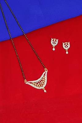9blings Black zircon   mangalsutra 2