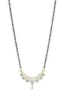 9blings Black zircon   mangalsutra