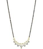 9blings Black zircon   mangalsutra
