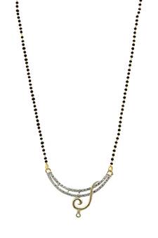 Black zircon   mangalsutra