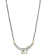 Black zircon   mangalsutra