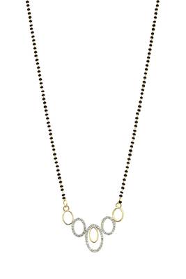 9blings Black zircon   mangalsutra 1