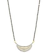 Black zircon   mangalsutra