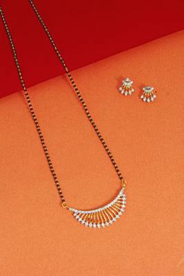Black zircon   mangalsutra 2