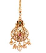 Gold zircon   maang-tikka