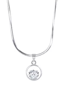 Silver cubic zirconia pendants