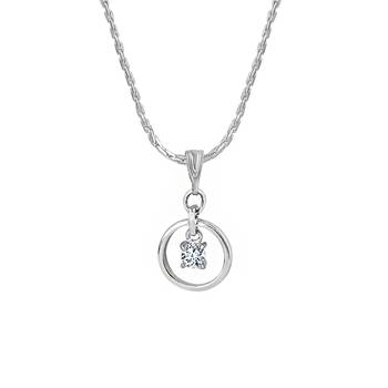 Silver cubic zirconia pendants 4