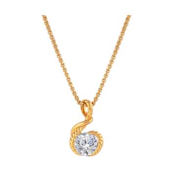 Gold cubic zirconia pendants 5