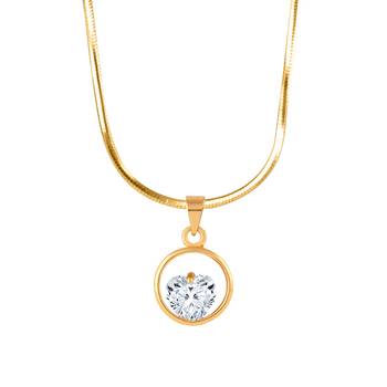 Gold cubic zirconia pendants 5