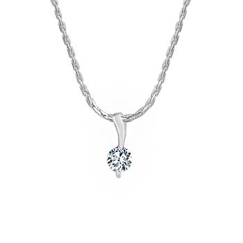 Silver cubic zirconia pendants 4